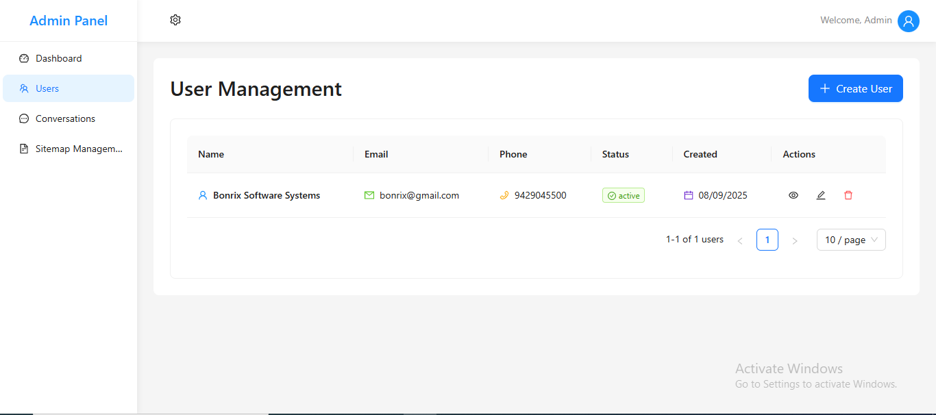Dashboard Screenshot 3