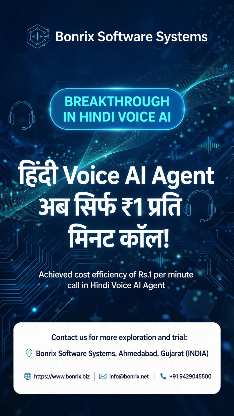 Bonrix Hindi Voice AI Agent