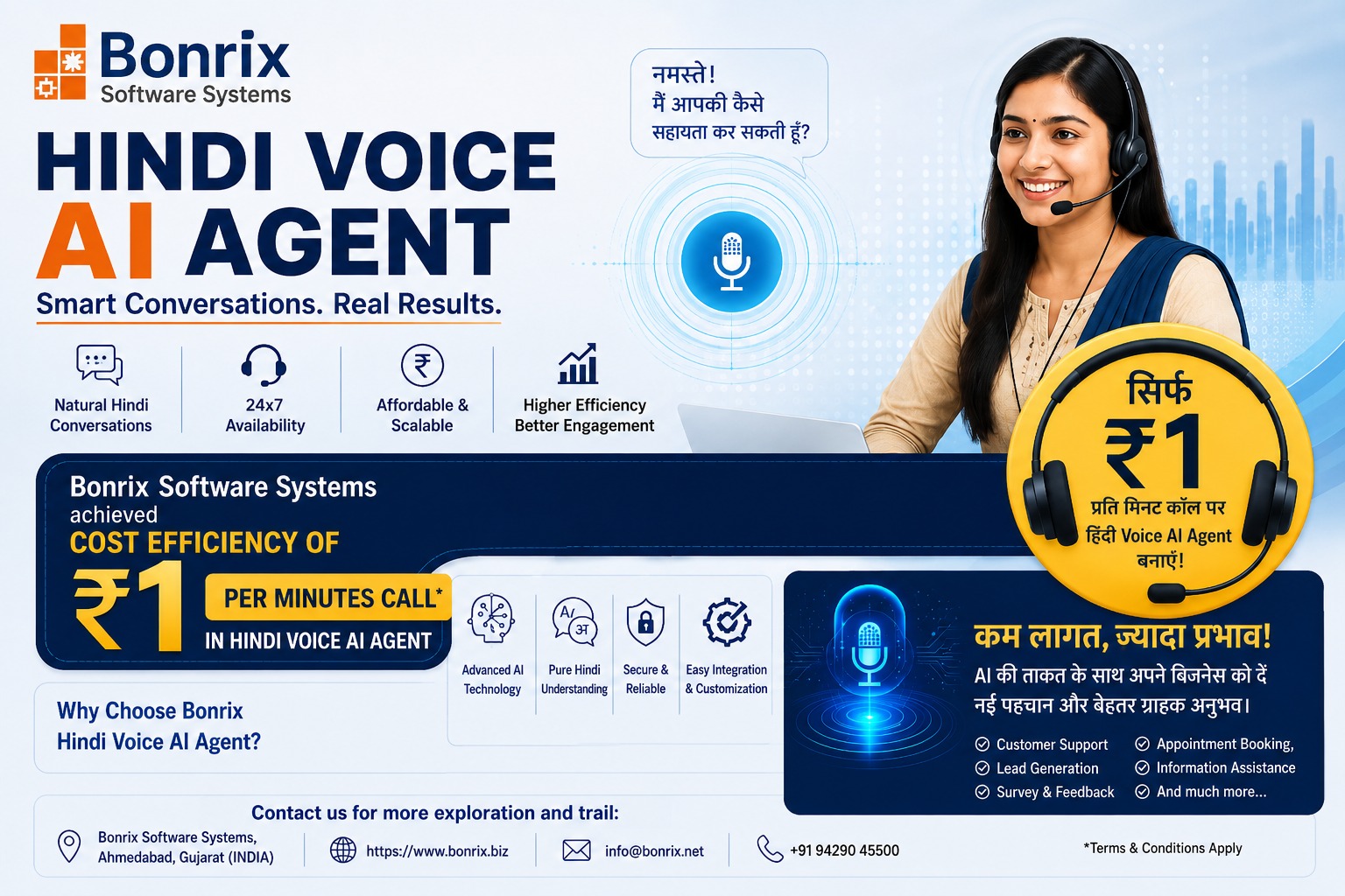 Bonrix Hindi Voice AI Agent