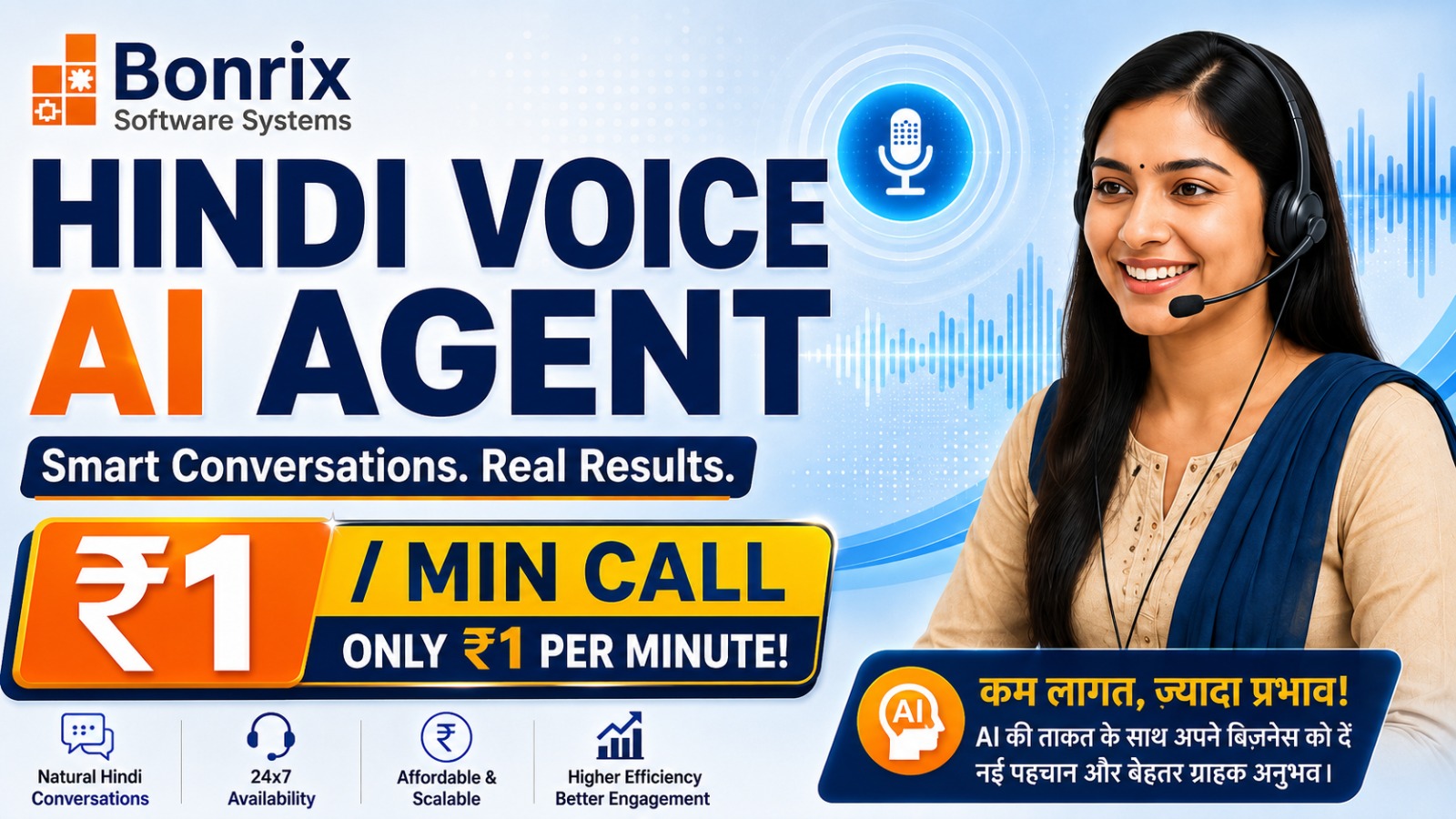 Bonrix Hindi Voice AI Agent
