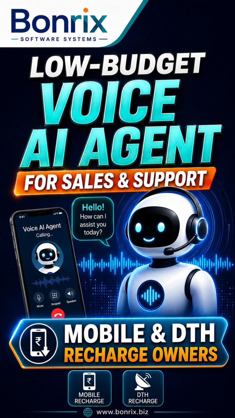 Low-Budget Voice AI Agent for Sales & Technical Support