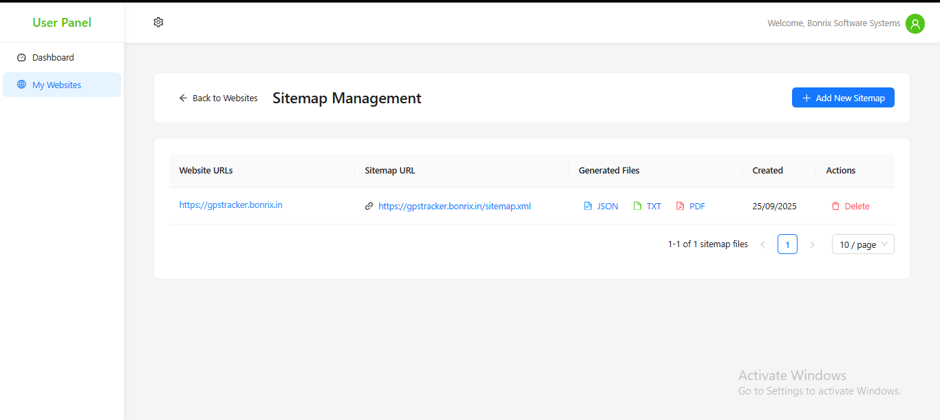 Dashboard Screenshot 3
