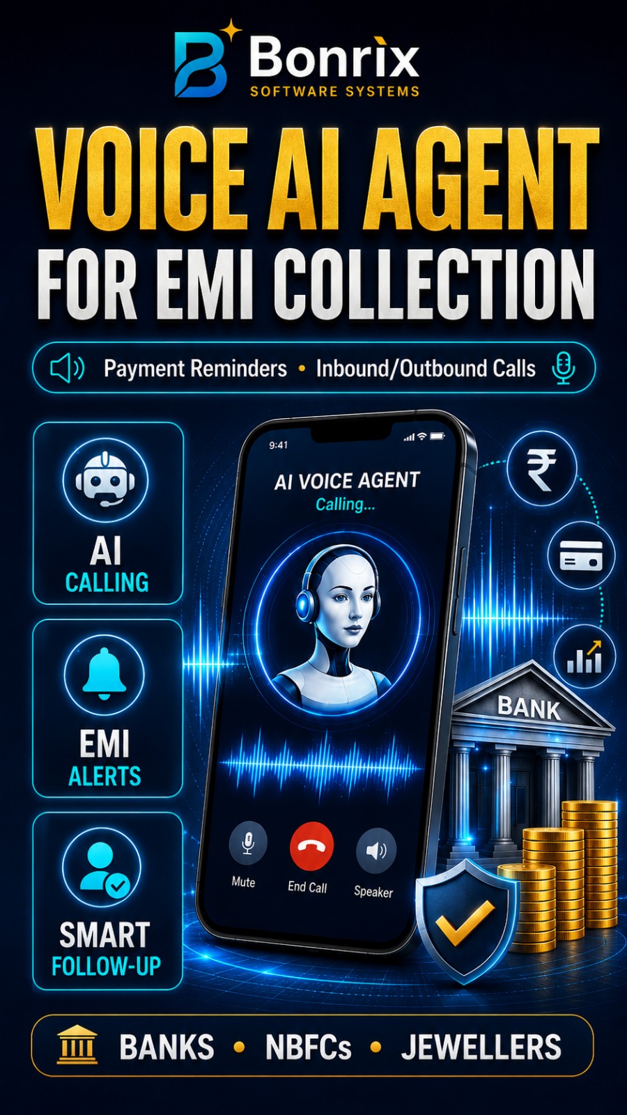 Bonrix Voice AI Agent Dialer for Smart EMI Collection
