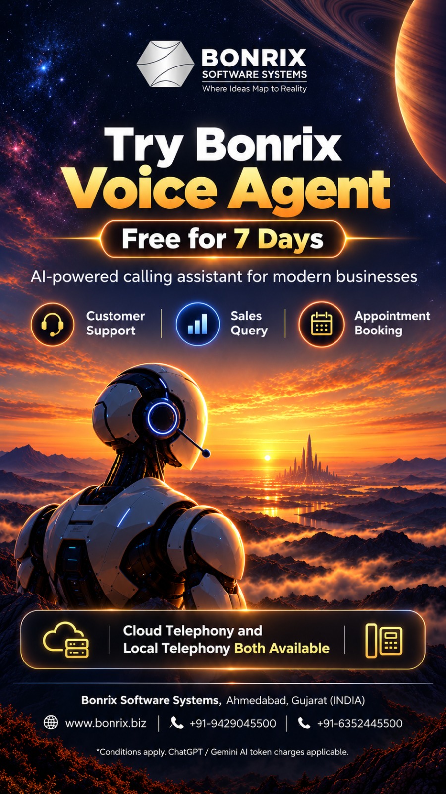 Bonrix Voice AI Agent Demo
